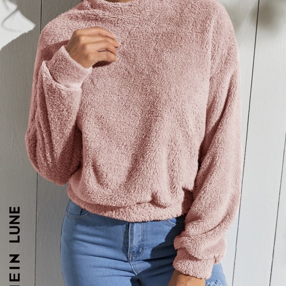 SHEIN Sweaters - Shein Pink Fuzzy Sweater, EUC